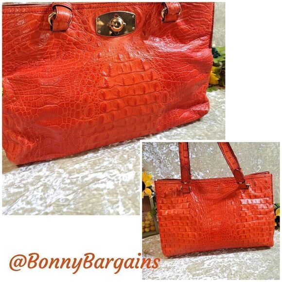 Furla Crocodile-Embossed Leather Tote - Picture 1 of 17